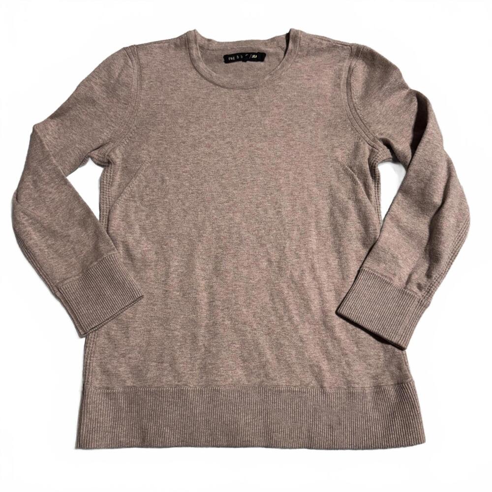 rag & bone JEAN Women's Sweater Crew Neck Beige‎ Brown, XS